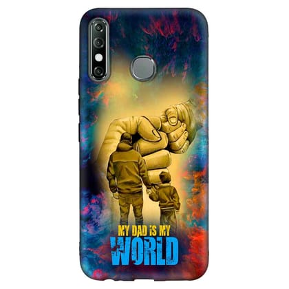 My Dad Is My World HOT 8 Premium Embossed Mobile cover
