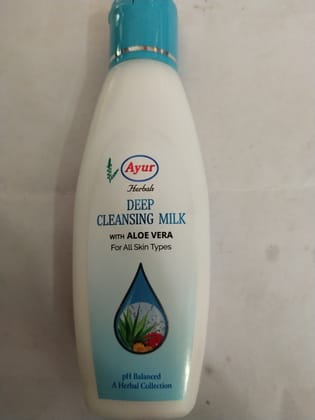 Ayur Herbals Deep Cleansing milk With aloe vera A herbal collection 