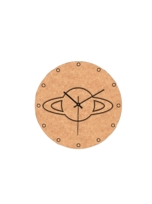 Dbeautify's MDF DIY Saturn Planet Wall Clock for Kids