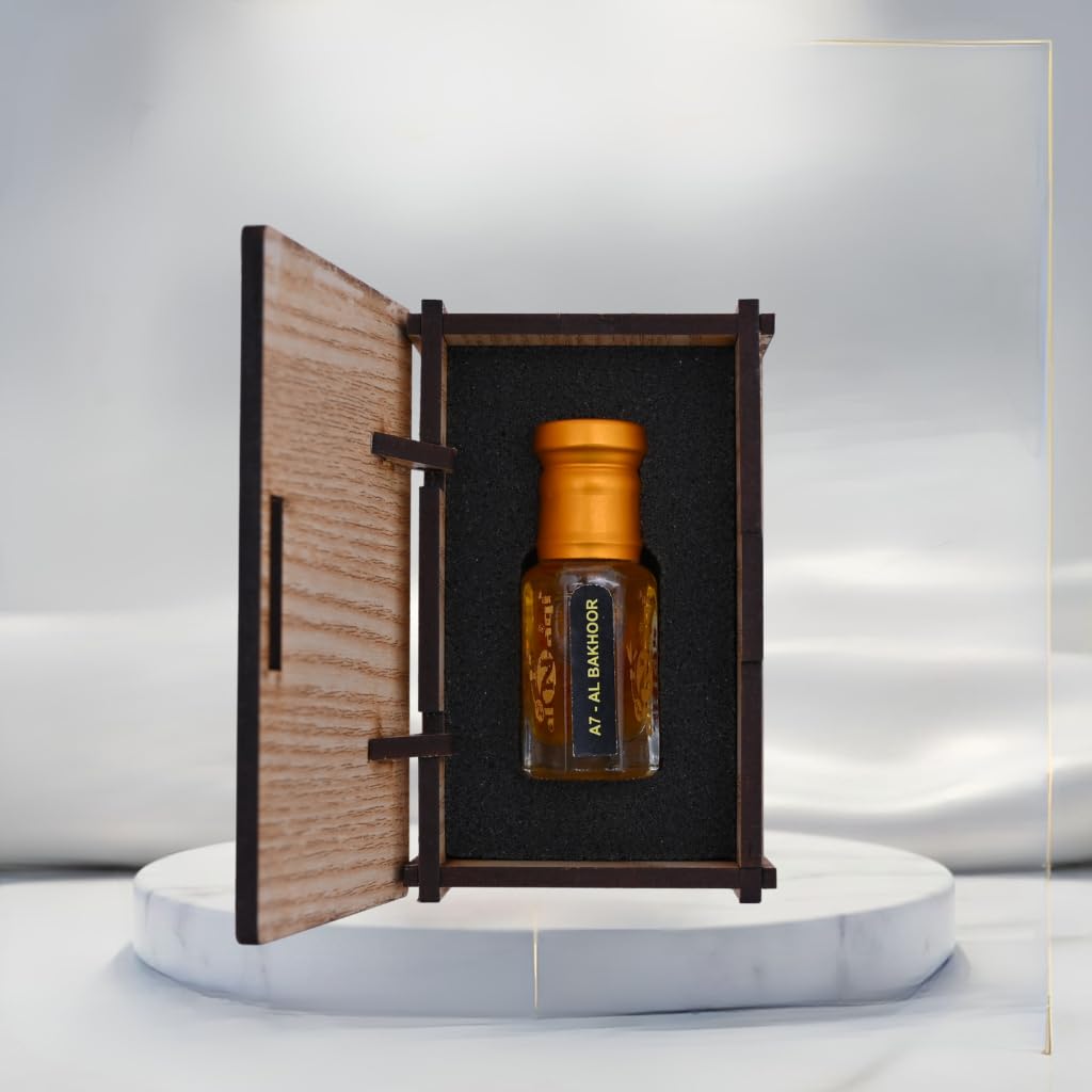 alNaqi Bakhoor Attar 6ml - Bakhoor Attar Original, Alcohol Free Smoky Incense Oil, Long Lasting Traditional-Fragrance, Premium Mens-Ittar-Scent