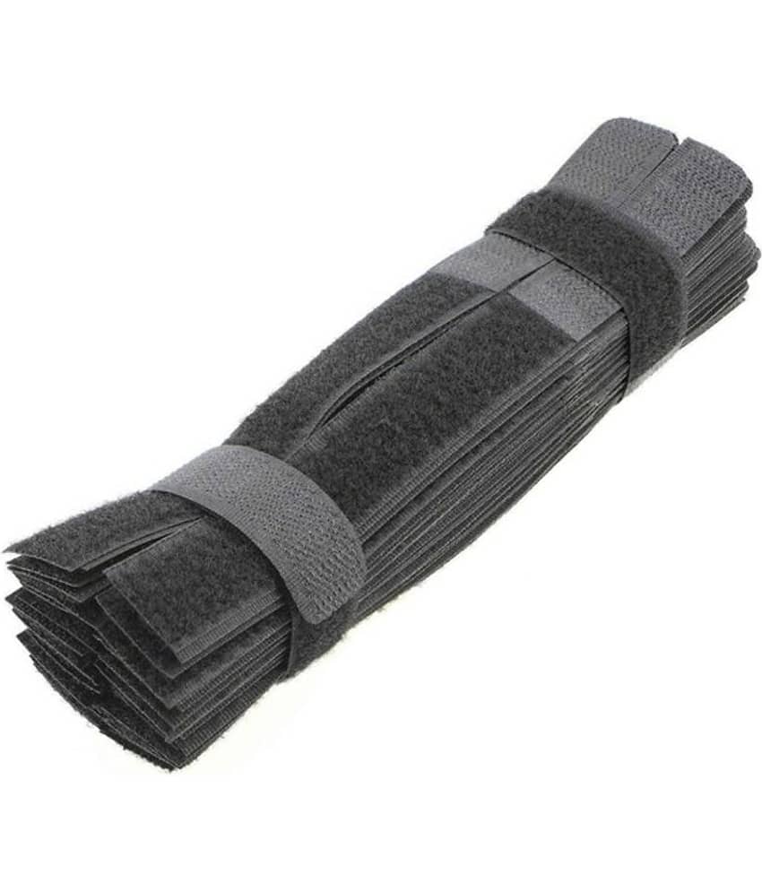 iDreamÂ®  12 pcs Multipurpose Reusable Cable Ties Wire Organizer Curtain Marker Straps Belts Holders-Grey
