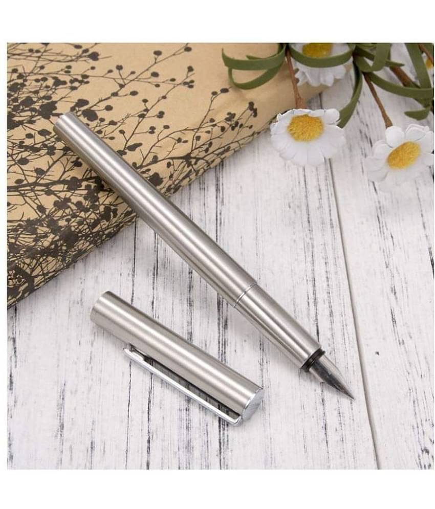 Srpc - Silver Fine Line Fountain Pen (Pack of 1)