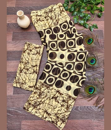 Kanooda Prints Georgette Printed Regular Saree With Unstitched Blouse Piece ( Multicolor )
