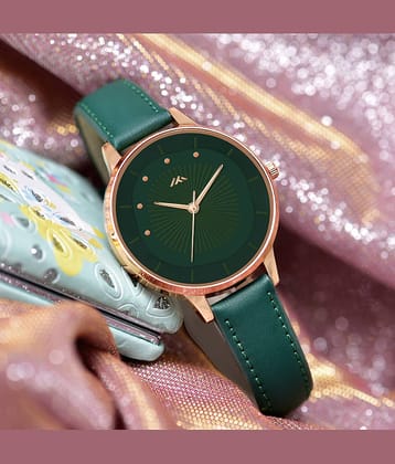 Trex Green PU Analog Womens Watch