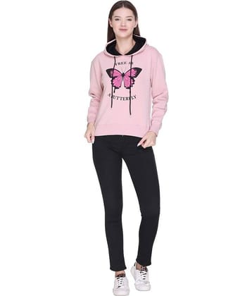 RF RAVES Fleece Pink Hooded Sweatshirt