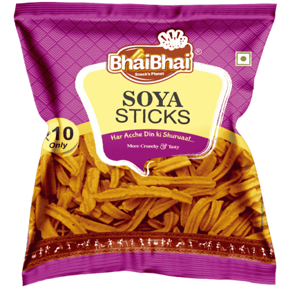 Bhai Bhai Soya Sticks/ 34gm/ 1 Chain/ Pack of 12