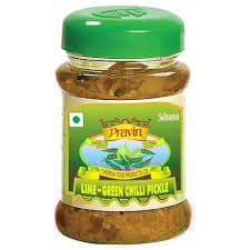 Pravin Lime Green Chilli Pickle 200 GRAM