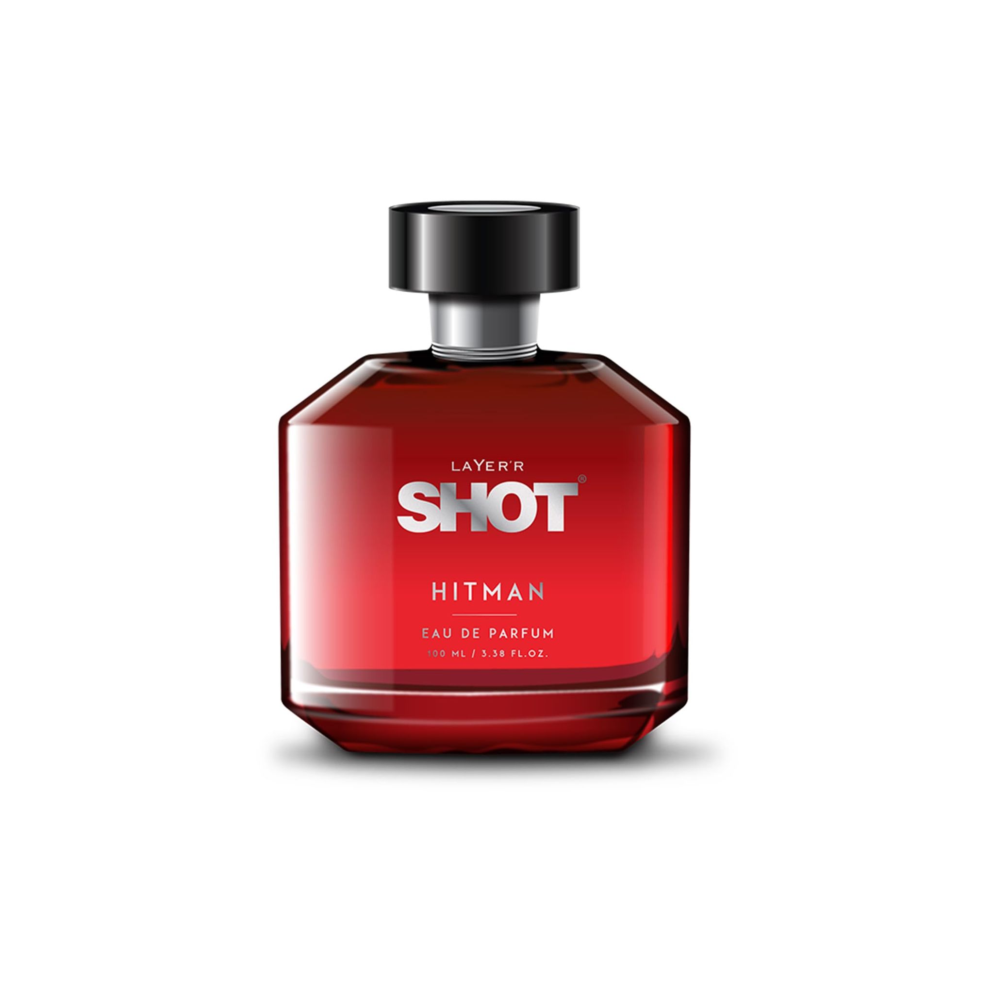 Layer�r Shot Hitman Perfume for Men - 100ml | Long Lasting Eau De Parfum (EDP) | Fresh Oriental Scent with Grapefruit & Sandalwood | Day-to-Night Premium Fragrance
