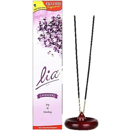 Lia Lavenderz Incense Stick/Agarbatti - Provides Long-Lasting Fragrance, 90 g