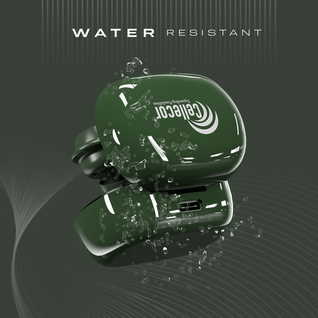 Cellecor BroPods CB04 Waterproof Earbuds With 20 Hours Playtime, Automatic Pairing, ENC Bluetooth - Green