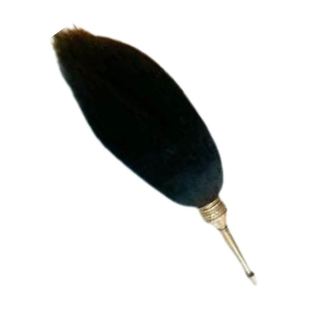 MAYAPURI Chawar Sahib/Chanwara/Black Chaur Sahib in Metal Body, Len: 18 inch (Pack of 1) - Pooja Needs | Buy online on ZillyBuy