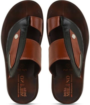 Action Black Men's Thong Flip Flop