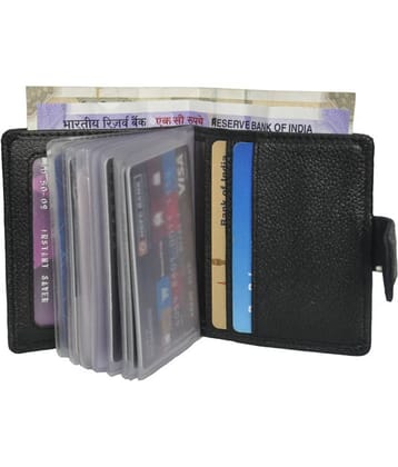 RFID Protected Genuine Leather 18 Slots Card Holder