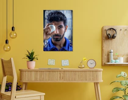 "Jasprit Bumrah Indian cricketer"- Shiny & Sturdy Metallic Poster  Art That Pops & Sticks-A3