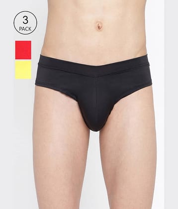 La Intimo Pack of 3 Polyester Briefs For Men's ( Multicolor )