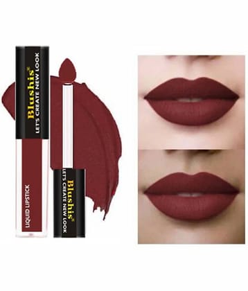BLUSHIS Long Lasting Maroon Ultra Matte Lipstick