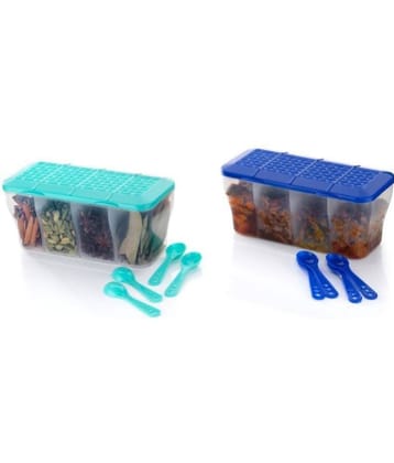 OFFYX - Pickle Container PET Multicolor Spice Container ( Set of 2 )