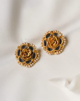 Gold Polish Silver Earrings CHE2004