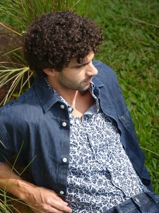 Aldeno Men Blue Casual Shirt (NELI)-S