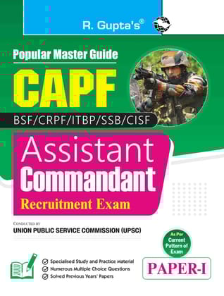 UPSC: CAPF ' Assistant Commandant (Paper-I) Recruitment Exam Guide [Paperback] [Jun 01, 2024] RPH Editorial Board