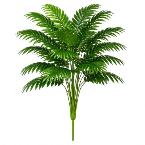 Artificial Areca Palm Leaves 18 Heads Bunch for Home Decor Large Green Fake Palm Plant for Vase DIY Styling (2.5