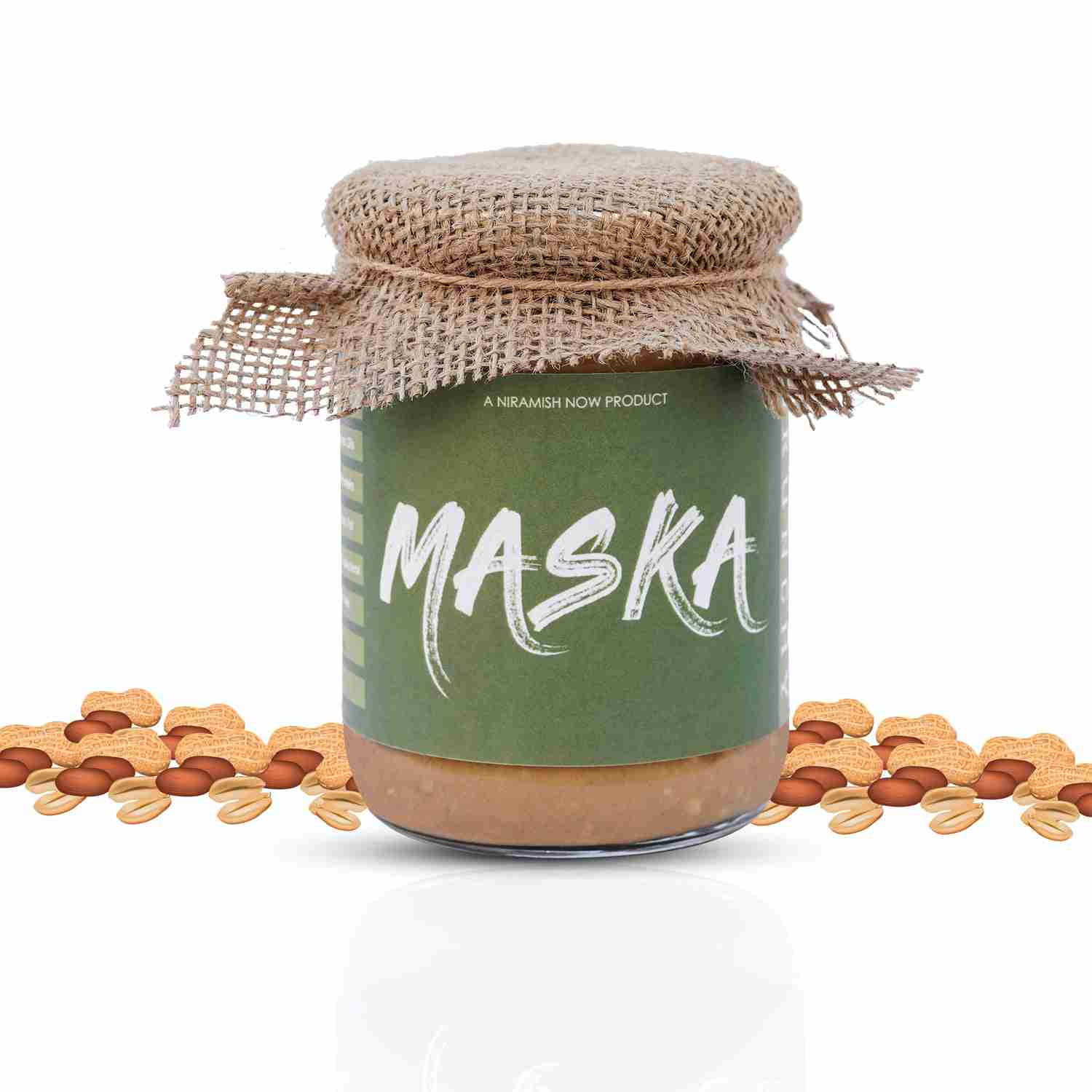 Maska All-Natural Peanut Butter Crunchy 1 KG