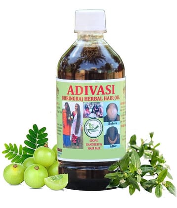 ADIVASI BHRINGRAJ HERBAL HAIR OIL - Hair Growth Coconut Oil 250 ml ( Pack of 1 )