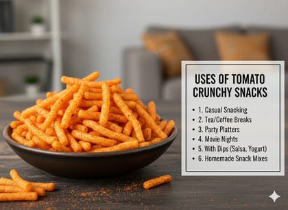 SPICES KING Tomato Kurkure 200 g | Crunchy Snack with Tangy Tomato Flavour | Ready to Eat