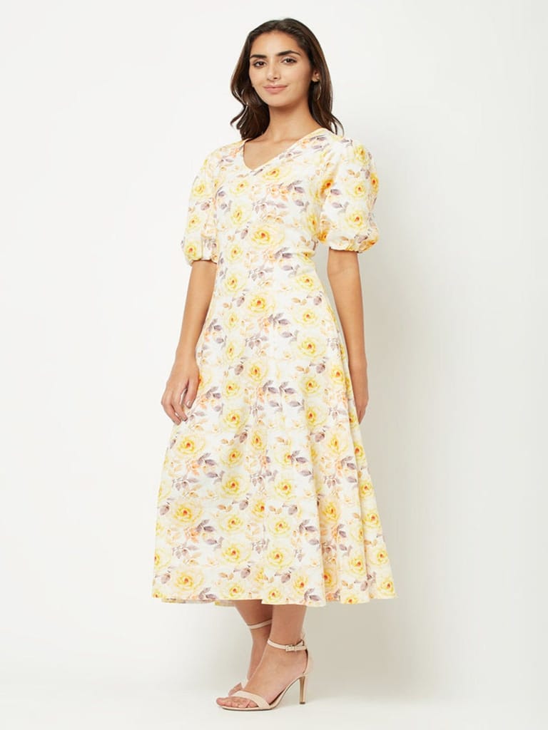 Blossoming Linen Maxi Dress