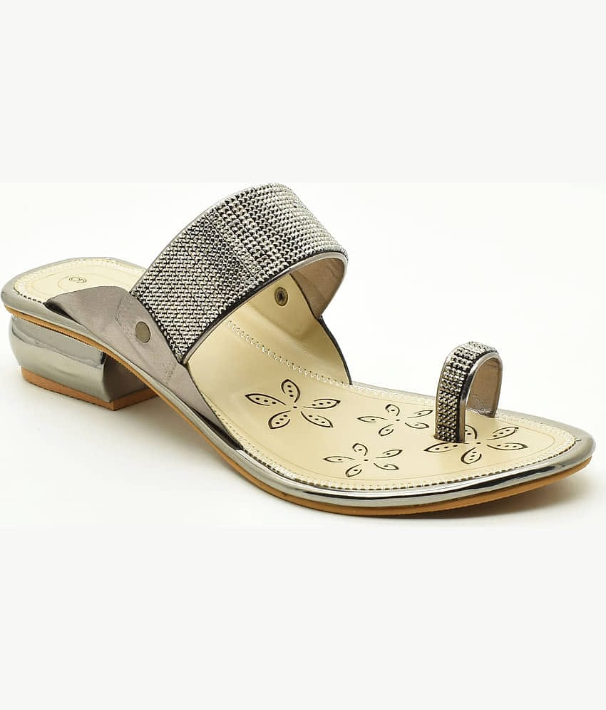 IndiForce Silver Women's Flats