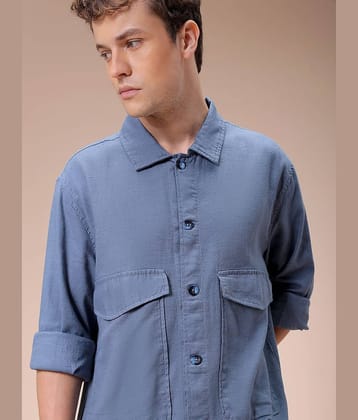 The Indian Garage Co Men Cutaway Collar Solid Casual Shirt
