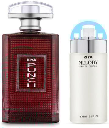 Riya Punch & Melody Eau De Parfum (EDP) For Men 130 ( Pack of 2 )