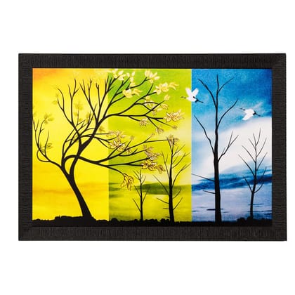 Abstract Trees Still Matt Textured UV Art Painting