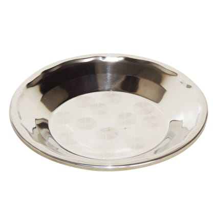 Stainless Steel Soup Plate Lining 10 Inch Bowl Plate (SMAS091 B)