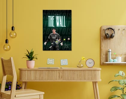"Thibaut Courtois: The Wall"- Shiny & Sturdy Metallic Poster  Art That Pops & Sticks-A3