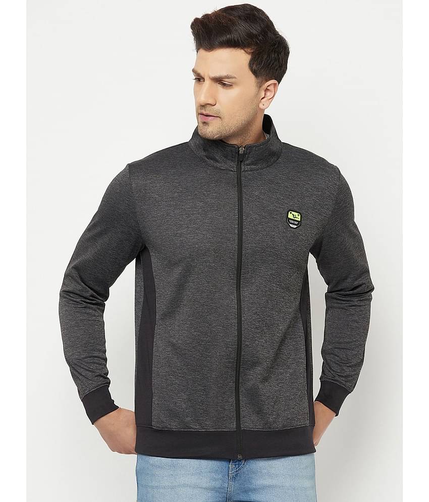 Glito - Charcoal Polyester Blend Relaxed Fit Men's Casual Jacket ( Pack of 1 )