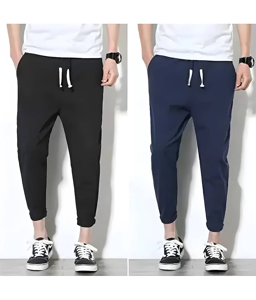 Reya Multicolor Polyester Men's Trackpants ( Pack of 2 )