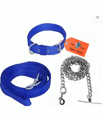 super chain - Red Combo (Collar Belt and Leash) ( Small )