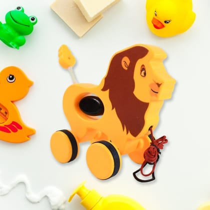 Lion Pull Along Toy, Baby Early Walking Pull Toy (1 Pc)