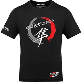 Fastbend Mens Black Printed Cotton Blend Round Neck T-Shirt