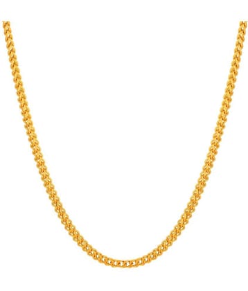 FASHION FRILL - Gold Plated Stainless Steel Chain ( Pack of 1 )