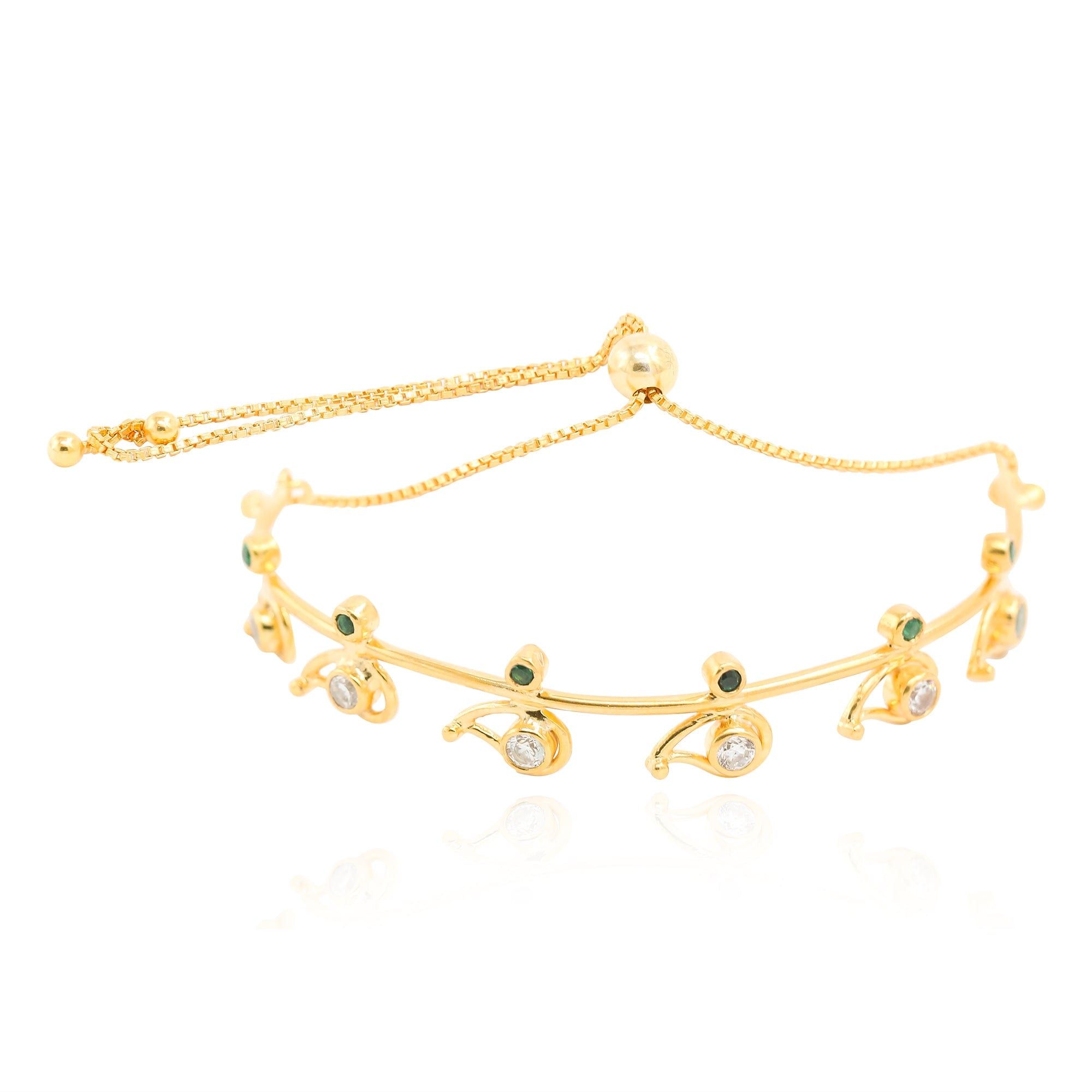 Silver Zircon Bangle-Bangle