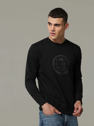 Midnight  Solid Black Sweatshirt-M / Black