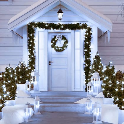 SPARKWORLD (Pack of 3) 21 Meter White LED Ladi | Decorative Rice String Lights | Steady Glow | Ideal for Home, Wedding, Diwali, Outdoor & Balcony Lighting