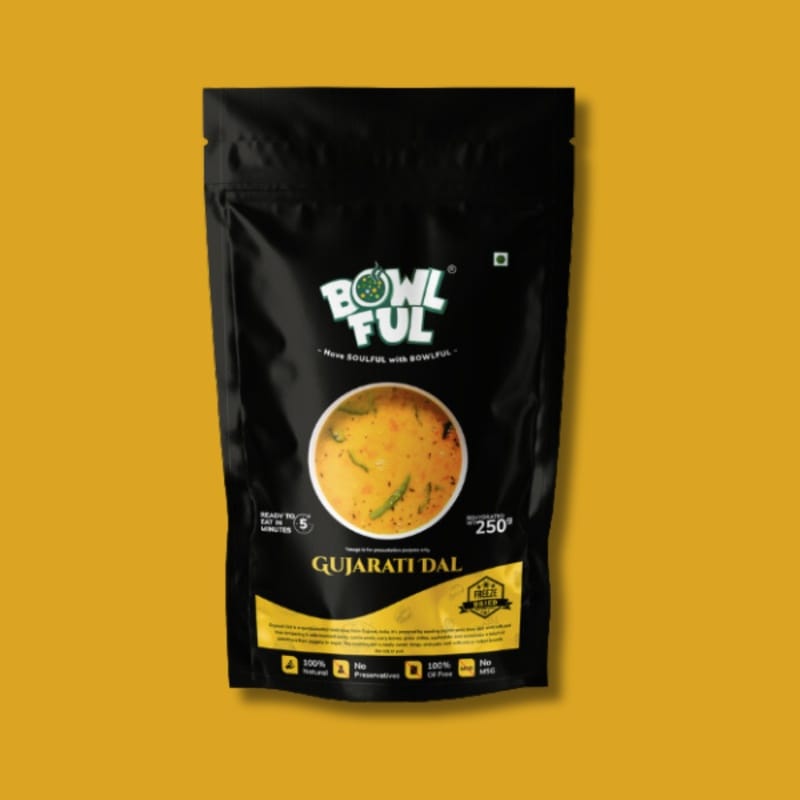 Bowlful Gujarati Dal - 50g Net, Sweet & Tangy Pigeon Pea Lentil Soup