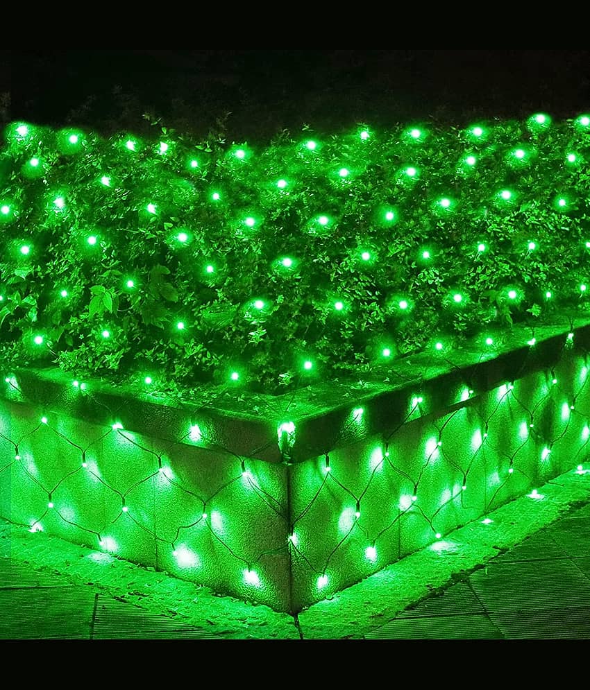 MIRADH - Green 3Mtr Curtain String Light ( Pack of 1 )