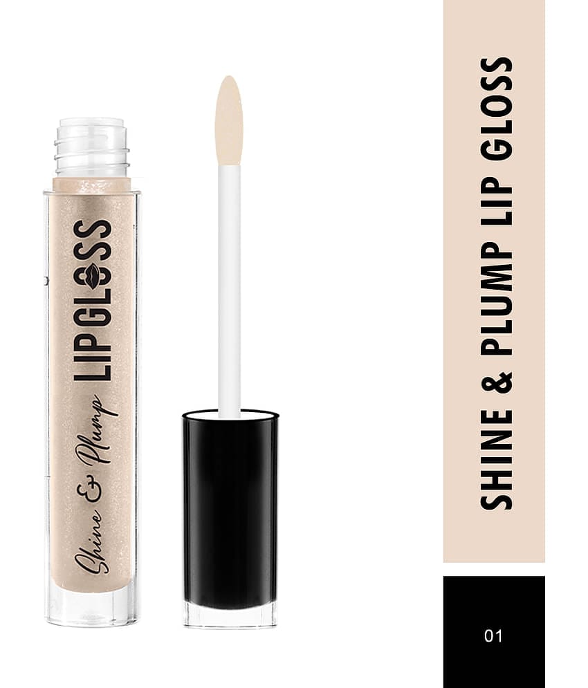 Swiss Beauty Shine & Plump Lipgloss Lip Gloss Liquid Nude 4 mL