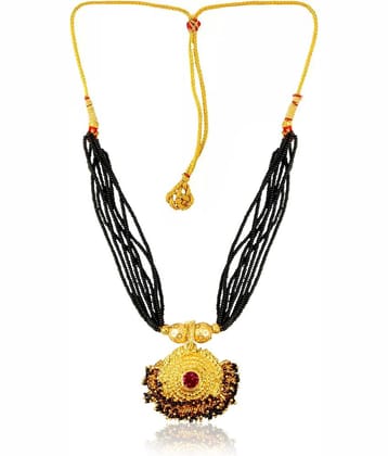 HEER COLLECTION - Gold Alloy Necklace ( Pack of 1 )