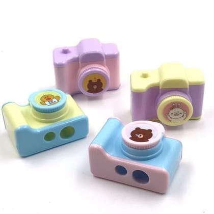 BREEPREE Mini Camera Pencil Sharpener Pack of 6 Kids Birthday Return Gift Party Favour BREEPREE Mini Camera Pencil Sharpener Pack of 6 Kids Birthday Return Gift Party Favour