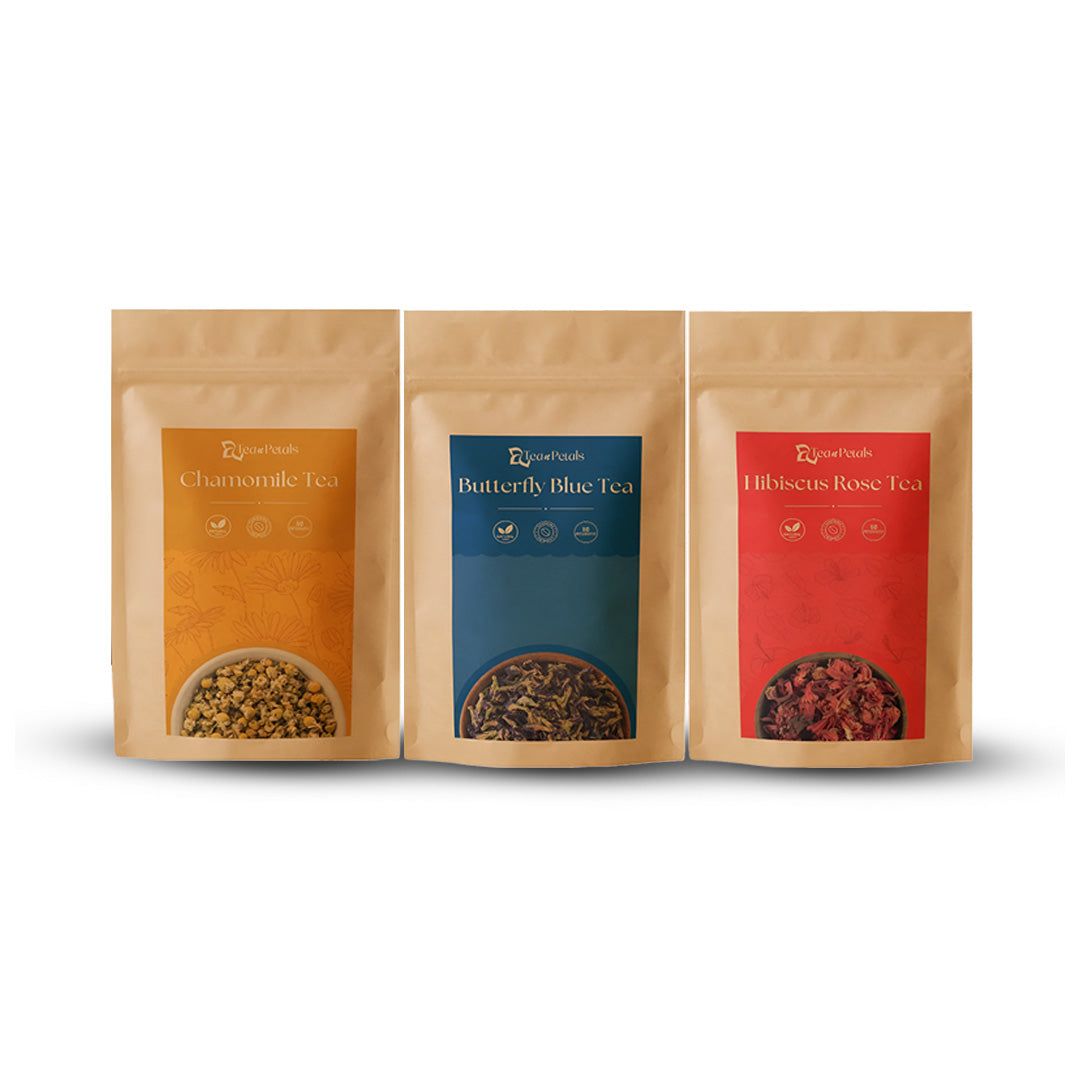 Trial Pack Flower Tea | Pack of 3 | 40 Cups Tea